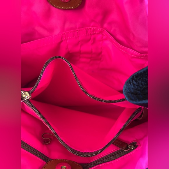 Dooney & Bourke Tote Nylon Black Brown Size Medium - Picture 13 of 17